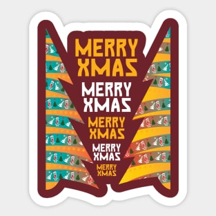 christma tree drawing Sticker